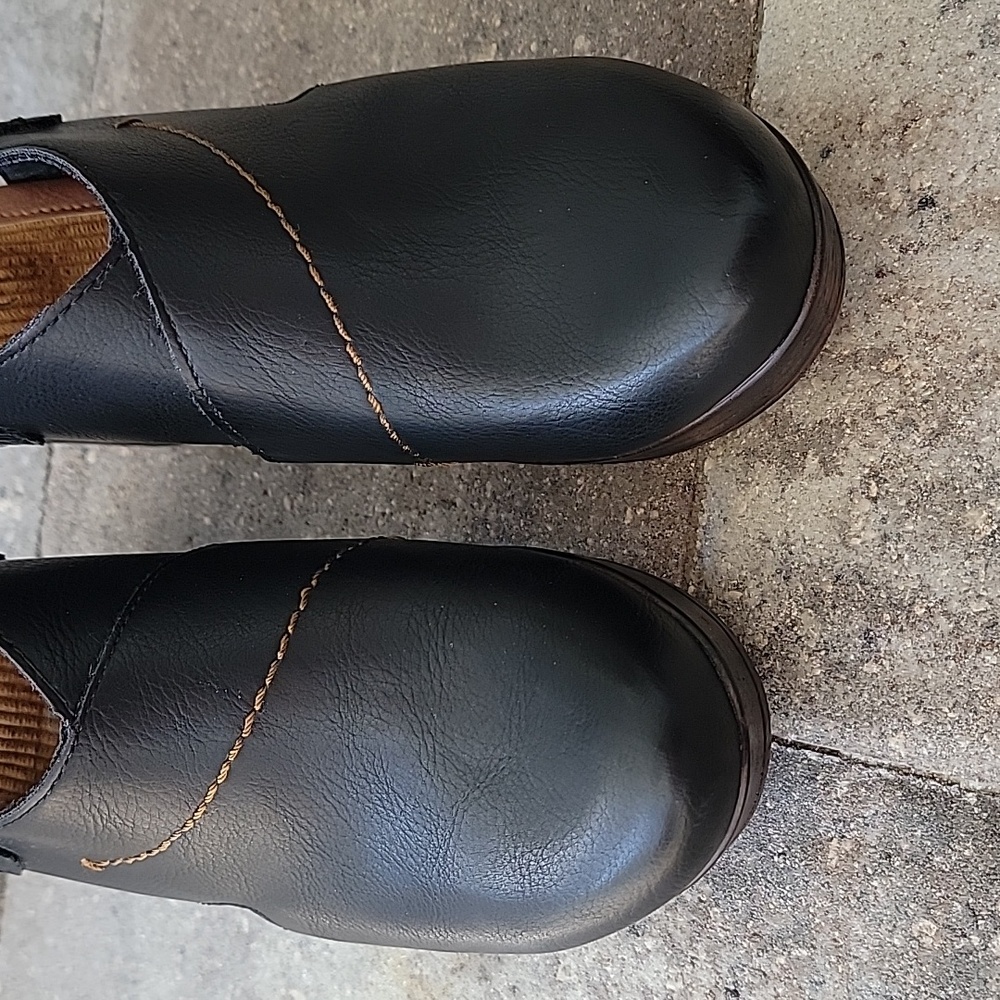 BOC Ceclia Black Heeled Clogs Sz 8 - Picture 6 of 14